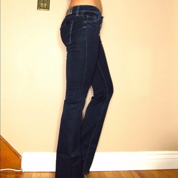 🆕 7 For All Mankind Skinny Bootcut Dark jeans - Picture 6 of 8
